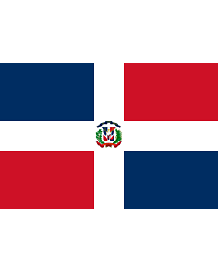 Bandera de Interior para protocolo: República Dominicana 90x150cm