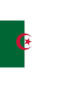Drapeau: Variant flag of the GPRA  1962 | Used by the GPRA |  drapeau paysage | 1.35m² | 90x150cm 