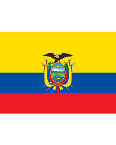 Flag: Ecuador |  landscape flag | 0.7m² | 7.5sqft | 70x100cm | 2x3ft 