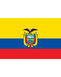 Bandiera: Ecuador |  bandiera paesaggio | 0.06m² | 20x30cm 