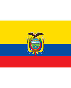 Drapeau: Équateur |  drapeau paysage | 6m² | 200x300cm 
