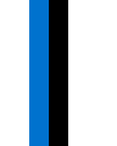 Drapeau: bannière drapau avec tunnel et avec crochets Estonie |  portrait flag | 3.5m² | 300x120cm 