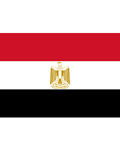 Bandiera: Egitto |  bandiera paesaggio | 0.7m² | 70x100cm 