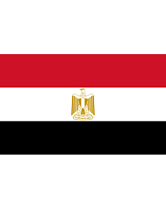 Tisch-Fahne / Tisch-Flagge: Ägypten 15x25cm