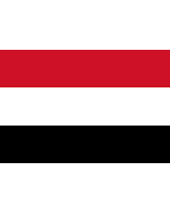 Flag: Civil flag of Egypt  without the eagle |  landscape flag | 1.35m² | 14.5sqft | 90x150cm | 3x5ft 
