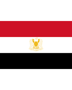 Flagge: XL Egypt 1972  |  Querformat Fahne | 2.16m² | 120x180cm 