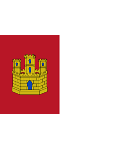Bandiera: Castilla-La Mancha |  bandiera paesaggio | 0.24m² | 40x60cm 