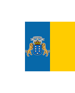Flagge: XXS Kanarischen Inseln  |  Querformat Fahne | 0.24m² | 40x60cm 