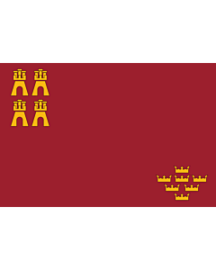 Flagge: XXS Region Murcia   |  Querformat Fahne | 0.24m² | 40x60cm 