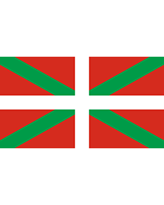 Flag: Basque Country |  landscape flag | 2.16m² | 23sqft | 120x180cm | 4x6ft 