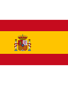 Flag: Spain |  landscape flag | 2.4m² | 26sqft | 120x200cm | 4x7ft 