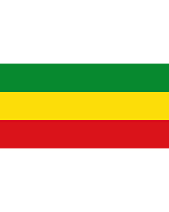 Drapeau: Ethiopia  1991-1996 |  drapeau paysage | 2.16m² | 100x200cm 