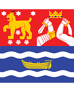 Flag: Southern Finland |  0.24m² | 2.5sqft | 50x50cm | 20x20inch 