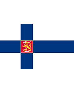 Bandiera: Finlandia |  bandiera paesaggio | 0.24m² | 40x60cm 