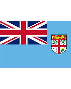 Bandera: Fiyi |  bandera paisaje | 0.96m² | 80x120cm 