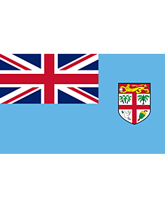 Bandera: Fiyi |  bandera paisaje | 6.7m² | 200x335cm 