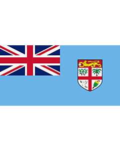 Drapeau: Fidji |  drapeau paysage | 6.7m² | 180x360cm 