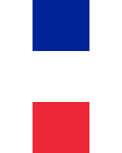 Bandera: Francia |  bandera vertical | 6m² | 400x150cm 