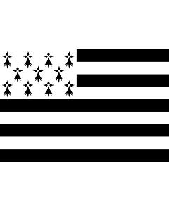 Flag: Brittany |  landscape flag | 0.24m² | 2.5sqft | 40x60cm | 1.3x2foot 