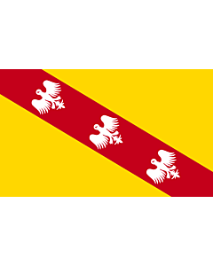 Flag: Lorraine |  landscape flag | 0.24m² | 2.5sqft | 40x60cm | 1.3x2foot 