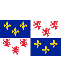 Bandiera: Picardie | Region Picardie in France | Région Picardie en France | Picardo | Picard |  bandiera paesaggio | 6.7m² | 200x335cm 