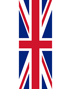 Drapeau: bannière drapau avec tunnel sans crochets Royaume-Uni |  portrait flag | 6m² | 400x150cm 