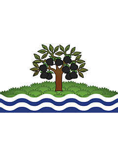 Bandiera: Worcestershire |  bandiera paesaggio | 0.24m² | 40x60cm 