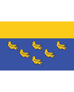 Bandiera: West Sussex |  bandiera paesaggio | 0.24m² | 40x60cm 
