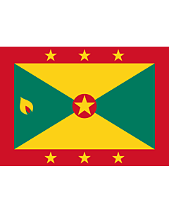 Flagge: Small Grenada  |  Querformat Fahne | 0.7m² | 70x100cm 