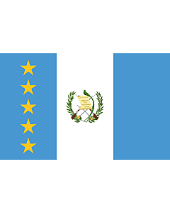 Bandera: Estandarte del presidente de Guatemala |  bandera paisaje | 1.35m² | 90x150cm 