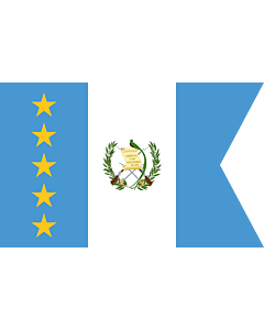 Drapeau: Vice-President of Guatemala | Vice-presidential flag of Guatemala |  drapeau paysage | 1.35m² | 90x150cm 