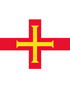 Bandiera: Guernsey |  bandiera paesaggio | 0.7m² | 70x100cm 