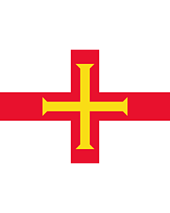 Bandiera: Guernsey |  bandiera paesaggio | 0.135m² | 30x45cm 