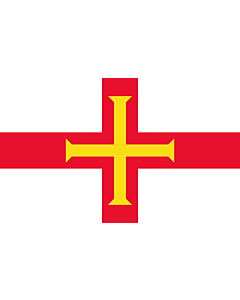 Flagge: XL+ Guernsey (Kanalinsel)  |  Querformat Fahne | 2.4m² | 120x200cm 