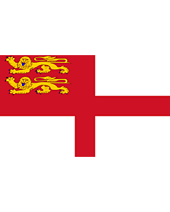 Bandera: Sark | Sercq | Couleu de Ser |  bandera paisaje | 1.35m² | 90x150cm 