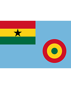 Flagge: Large Ensign of the Ghana Air Force  |  Querformat Fahne | 1.35m² | 90x150cm 
