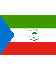 Drapeau: Guinée équatoriale |  drapeau paysage | 0.7m² | 70x100cm 
