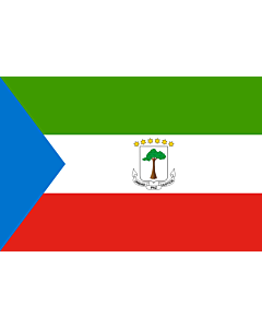 Bandiera: Guinea Equatoriale |  bandiera paesaggio | 2.16m² | 120x180cm 