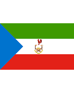 Flagge: Large Equatorial Guinea 1973-1979 | Guinée équatoriale 1978-1979 | Guinea Ecuatorial 1978-1979 | Guiné Equatorial 1978-1979  |  Querformat Fahne | 1.35m² | 90x150cm 