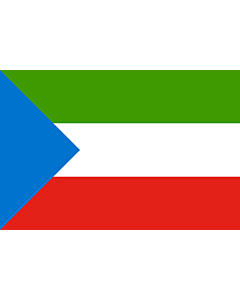 Bandera: Equatorial Guinea  without coat of arms | Equatorial Guinea without coat of arms | Äquatorialguineas ohne Wappen |  bandera paisaje | 1.35m² | 90x150cm 