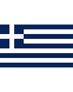 Flagge: XL Greece  1970-1975 | Greece adopted by the Colonels  Regime  1967-1974  in 1970. It remained in use until 1975. It featured a darker shade of blue  midnight blue | Alternative textuelle  drapeau constitué d une croix blanche sur fond bleu marine