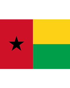 Bandiera: Guinea-Bissau |  bandiera paesaggio | 0.7m² | 70x100cm 