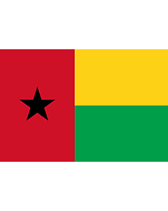Bandiera: Guinea-Bissau |  bandiera paesaggio | 0.375m² | 50x75cm 
