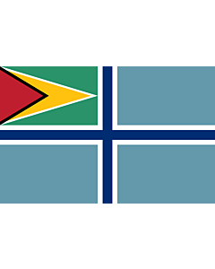 Bandera: Civil Air Ensign of Guyana |  bandera paisaje | 2.16m² | 120x180cm 