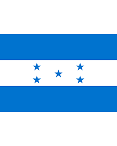 Drapeau: Honduras |  drapeau paysage | 3.375m² | 150x225cm 