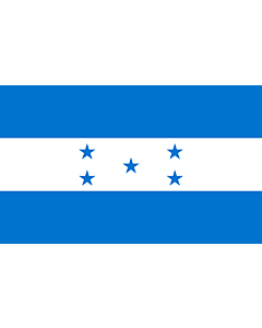 Flag: Honduras |  landscape flag | 6.7m² | 72sqft | 180x360cm | 70x140inch 