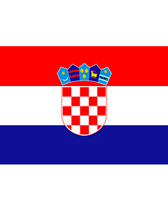 Bandiera: Croazia |  bandiera paesaggio | 0.7m² | 70x100cm 