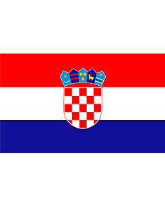 Bandera: Croacia |  bandera paisaje | 1.35m² | 90x150cm 