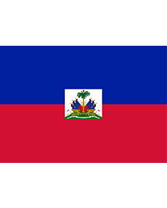 Flagge: Small Haiti  |  Querformat Fahne | 0.7m² | 70x100cm 