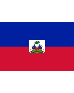 Flag: Haiti |  landscape flag | 0.375m² | 4sqft | 50x75cm | 1.5x2.5ft 